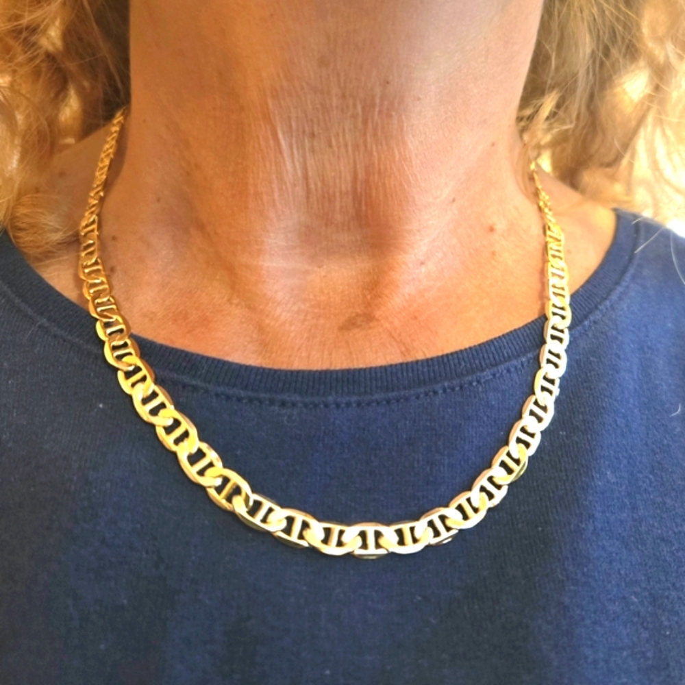 14kt Yellow Gold Plated Mariner Chain